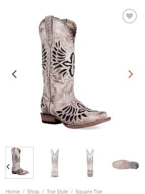 NWT J.B. Dillon Reserve Gray Leather Western Cowgirl Boots Cross Detail 9B